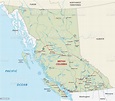 British Columbia Road Map Stock Illustration - Download Image Now - iStock