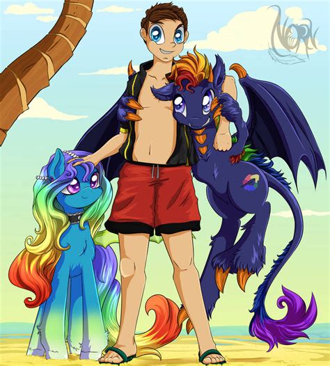 Commission Rainboom And His Ocs By Thenornonthego On Deviantart