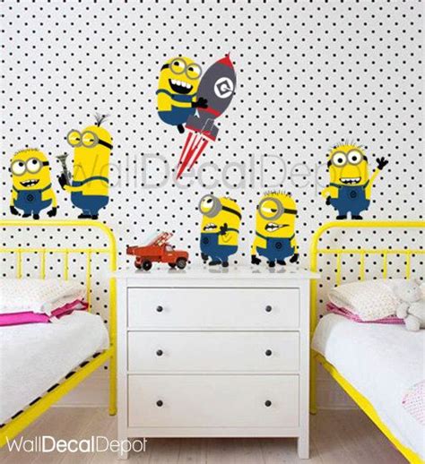 Minions Wall Decal Despicable Me Gru Rocket Boy By Walldecaldepot 85