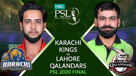 Psl 2020 Final Lahore Qalandars Vs Karachi Kings Preview Super League