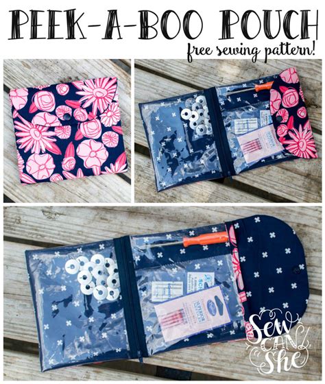 The Peek A Boo Pouch Free Sewing Pattern — Sewcanshe Free Sewing