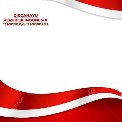 Gambar Bendera Indonesia Merah Putih Border Vector Hut Kemerdekaan 2022