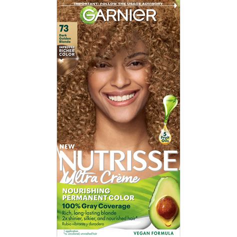 Garnier Nutrisse Nourishing Hair Color Creme Dark Golden Blonde Honey Dip Shop Hair Color