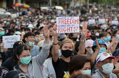 Thai Protestors Denounce Government Before No Confidence Vote The Organization For World Peace