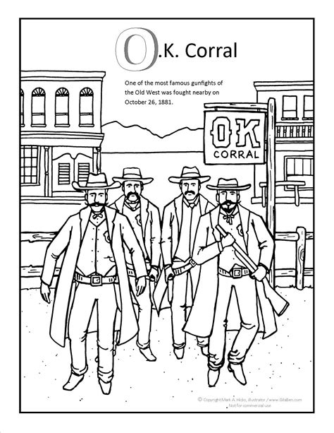 Wyatt Earp Pages Coloring Pages