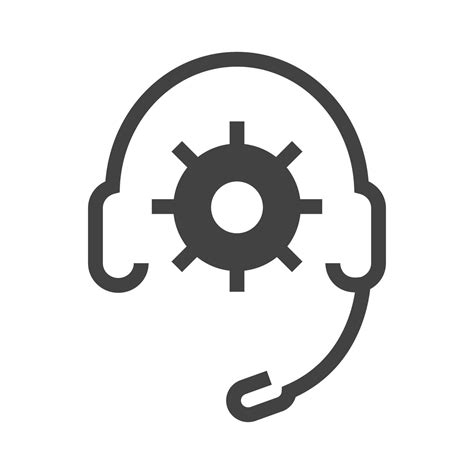 Technical Support Glyph Black Icon 8306194 Vector Art At Vecteezy