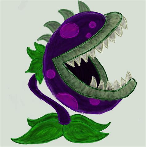 The chomper is one of these four starting plants. Plants vs Zombies: Chomper by IceQueen-- on DeviantArt