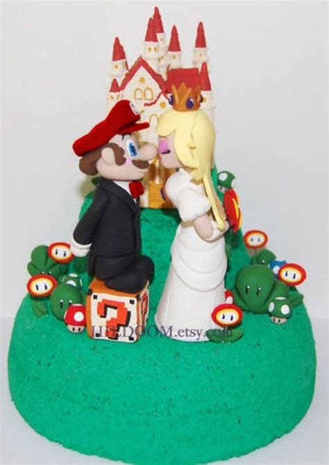 super mario wedding cakes