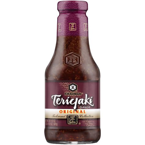 Kikkoman Original Teriyaki Sauce 205 Oz Glass Bottle La Comprita