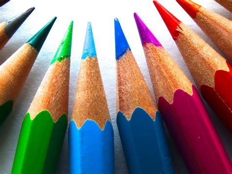 Free Images Pencil Color Macro Paint Colorful Crayon Pens Draw