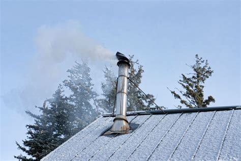 How To Install A Wood Stove Chimney Through The Roof