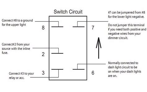 However to dim the switch the bottom right pin in the picture #6 on the switch needs to be tapped into the dash wiring. 5 Pin Rocker Switch Wiring Diagram - Wiring Diagram