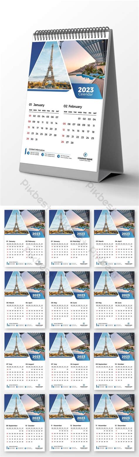 2023 Desk Calendar Eps Free Download Pikbest