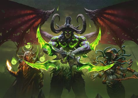 Illidan Poster Picture Metal Print Paint By World Of Warcraft Displate