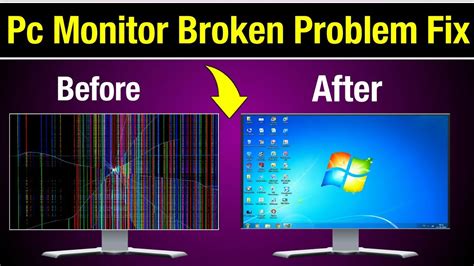 How To Fix Broken Monitor Screen How To Repair Monitor Display