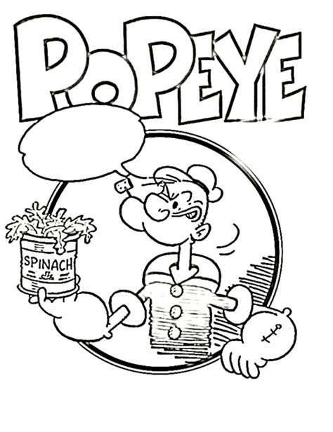 Desenho De Marinheiro Popeye Para Colorir Tudodesenhos