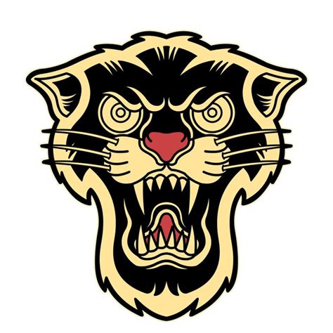 Premium Vector Scary Angry Black Panther Head