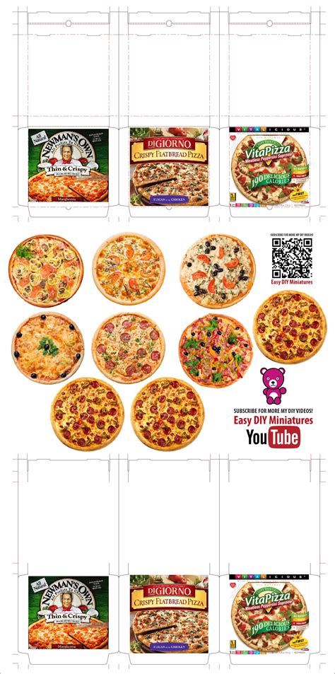 Pizza 03 — Food Printables Barbie Food Doll Food