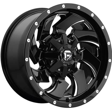 Fuel Offroad Cleaver D239 Gloss Black W Milled Spokes 20x10 19