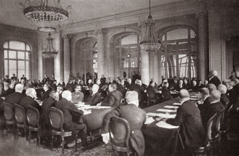 Treaty Of Versailles 1919 Nfrench Premier Clemenceau