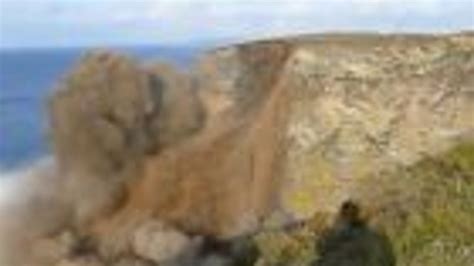 Watch This 300 Foot Cliff Collapse Into The Sea Zdnet