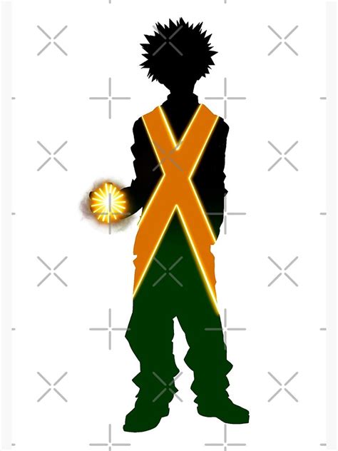 Katsuki Bakugou Silhouette Art Print By Em N Ay Redbubble