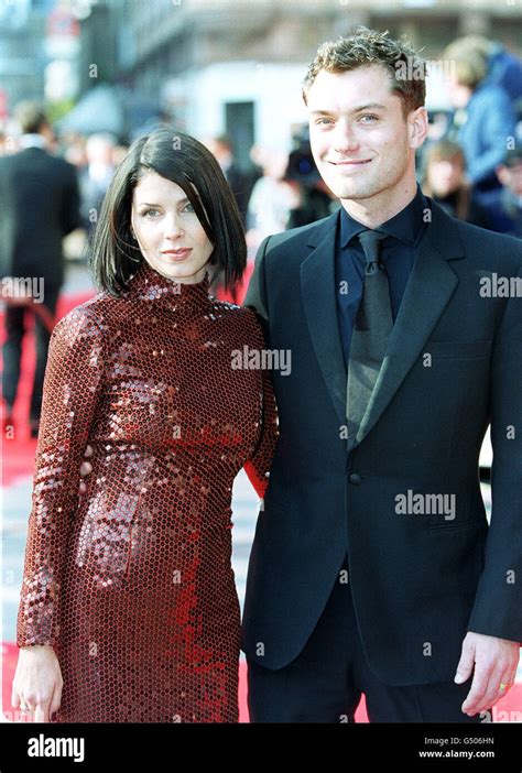 Actress Sadie Frost With Husband Actor Jude Law Arriving At The Orange British Film Awards
