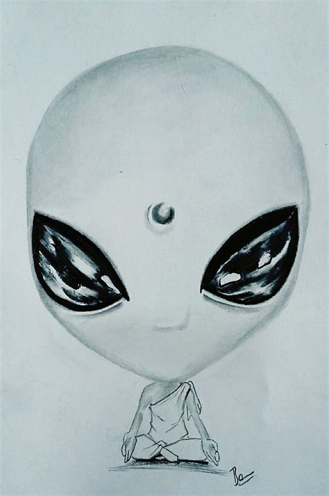 A lot of the common alien tattoos out there today are structured after the oval shaped alien head that most. Meditación alien cute pequeño small gray alien tercer ojo ...