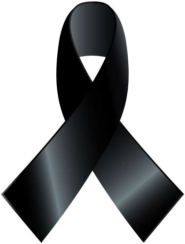 Black Awareness Ribbon PNG Clip Art (With images) | Black awareness, Ribbon png, Awareness ribbons