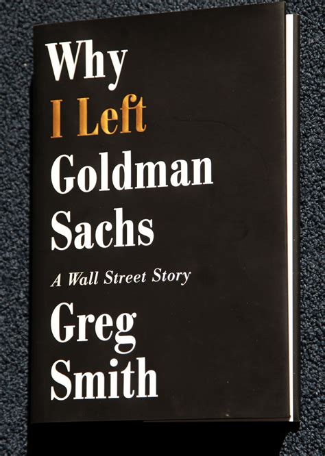 why greg smith left goldman sachs the spokesman review