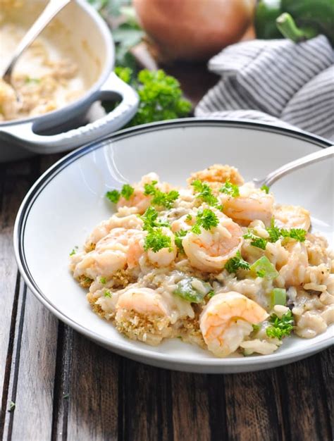 Dump And Bake Shrimp And Rice Casserole The Seasoned Mom