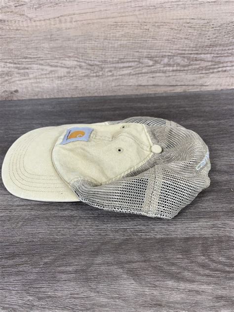 Carhartt Workwear Tan Outdoor Adjustable Mesh Back Trucker Hat Cap Rn