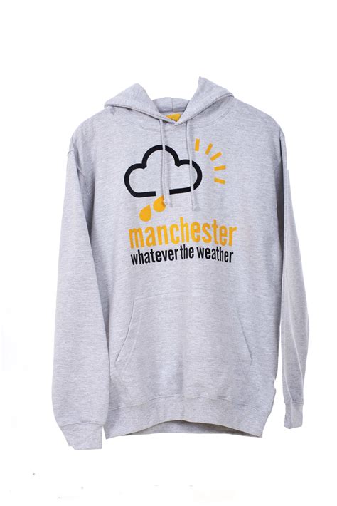 Whatever The Weather Hoodie Manchester Souvenirs