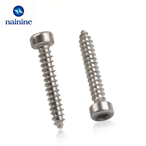 50pcs M2 M26 M3 304 Stainless Steel Cylinder Head Self Tapping Screws Ha Hexagon Screw Hw018 In