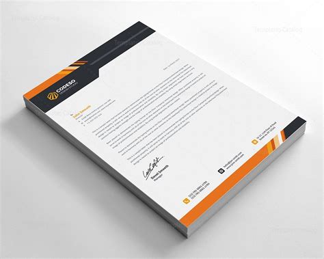 Stylish Business Letterhead 000575 Template Catalog