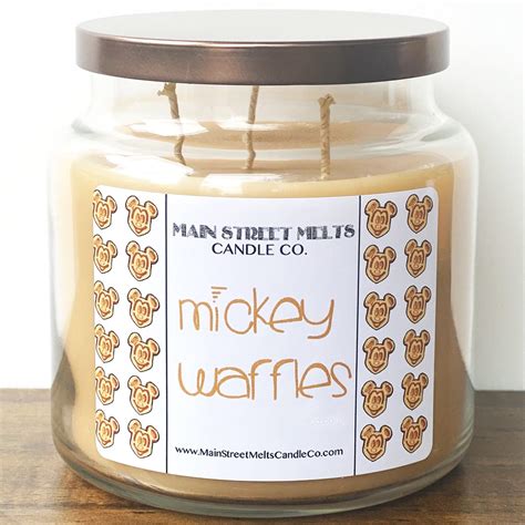 Mickey Waffles Candle 18oz Main Street Melts Candle Co