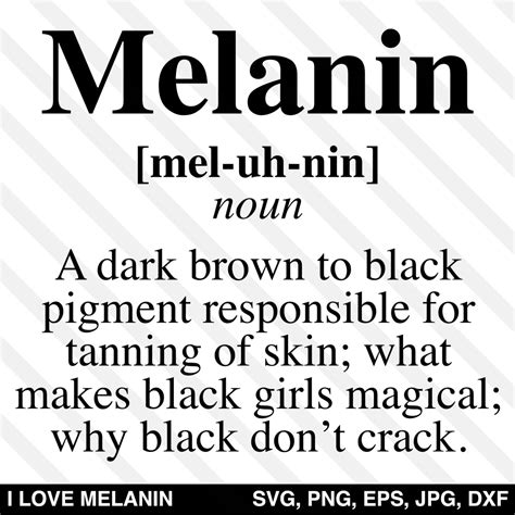 Melanin Definition SVG - I Love Melanin