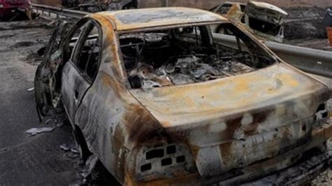 burnt car with charred body inside found in karnataka bengaluru hindustan times