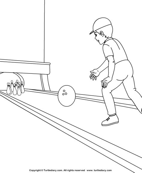 Bowling Coloring Sheets Coloring Pages