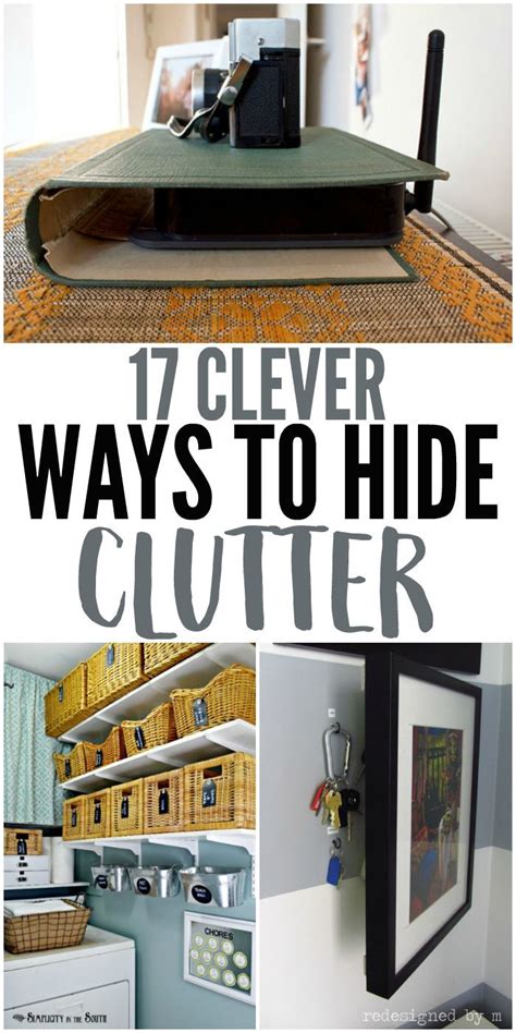 18 Clever Hidden Storage Ideas To Hide Clutter Declutter Your Home