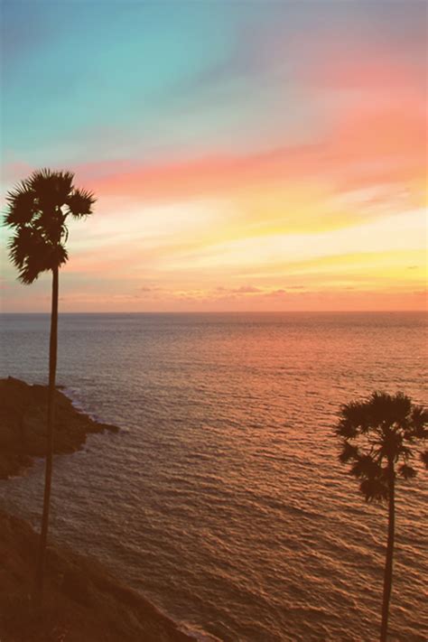 Tumblr Tropical Beach Sunset Wallpaper Iphone Alohacoast Tumblr Ocean
