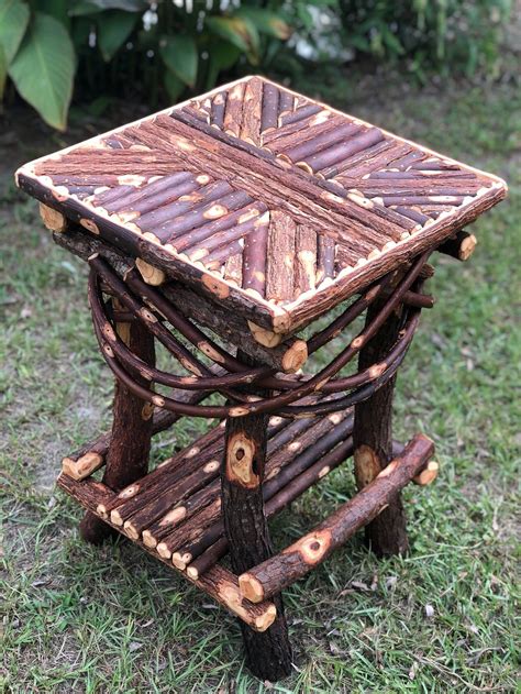Handmade Rustic Table Twig Bentwood Table Intricate Etsy In 2020