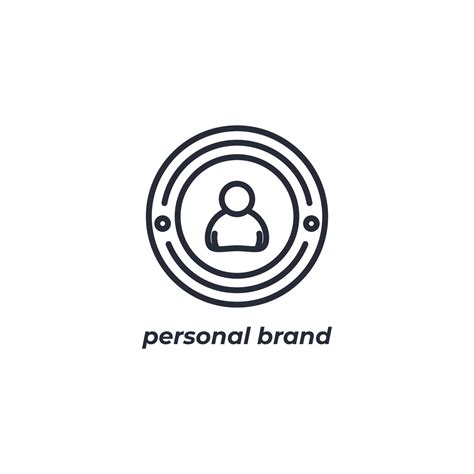Vector Sign Of Personal Brand Symbol Is Isolated On A White Background