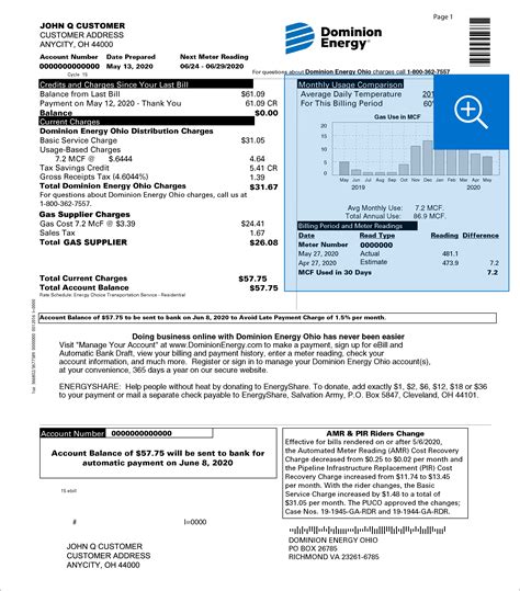 Understand My Bill | Ohio | Dominion Energy
