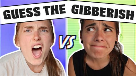 guess the gibberish challenge guess the phrase challenge hilarious youtube