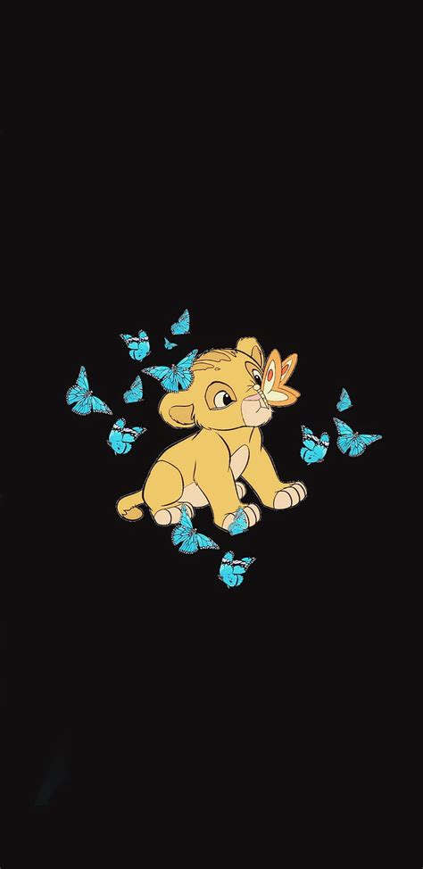 Simba Butterflies Butterfly Cartoon Cartoons Cute Disney Lion