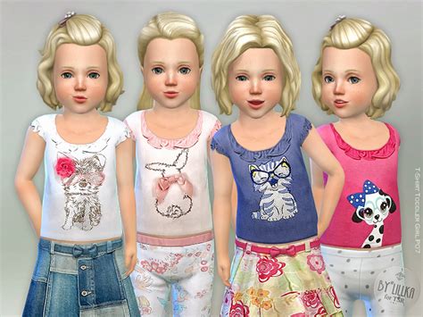 The Sims Resource T Shirt Toddler Girl P07