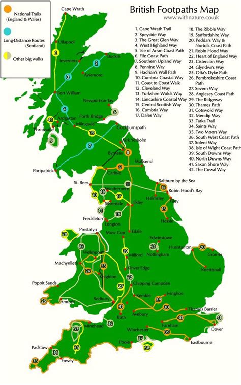 Interactive Map Of British Footpaths Uk I Want To Walk Some Of These