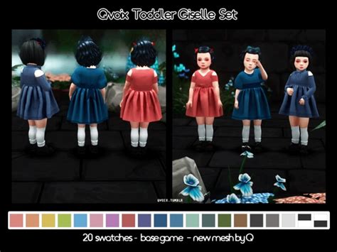 Giselle Set T At Qvoix Escaping Reality Sims 4 Updates