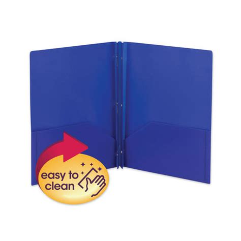 Poly Two Pocket Folder With Fasteners By Smead Smd87726